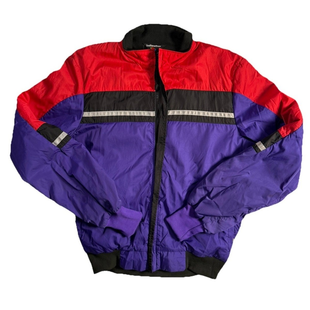 Bellwether Jacket Vintage Mens Medium  Windstopper ‎ Pockets Colorblock USA  EUC